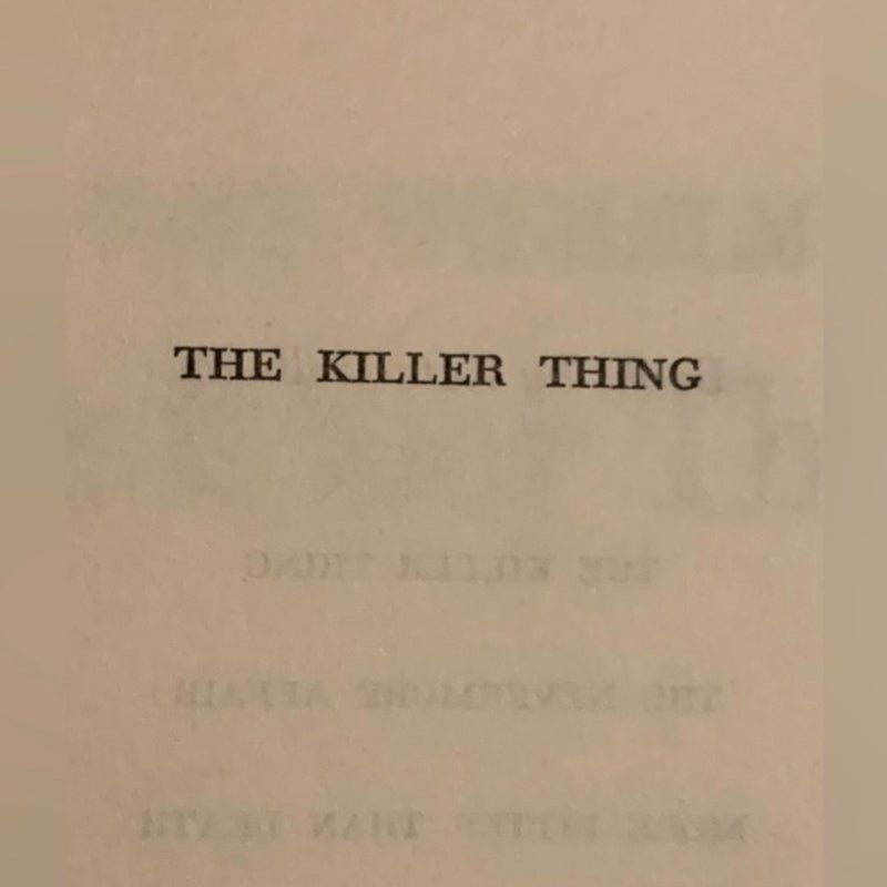 A Vintage SciFi : The Killer Thing by Kate Wilhelm Doubleday New York, 1967.