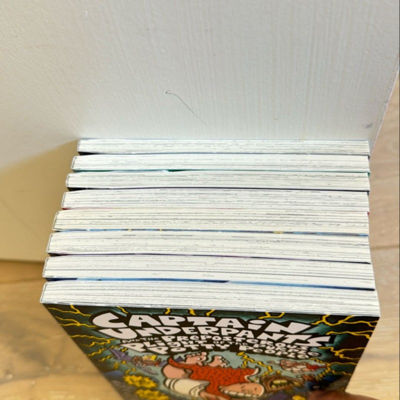 Captain Underpants Complete Set (Captain Underpants, 1-8) by Dav Pilkey