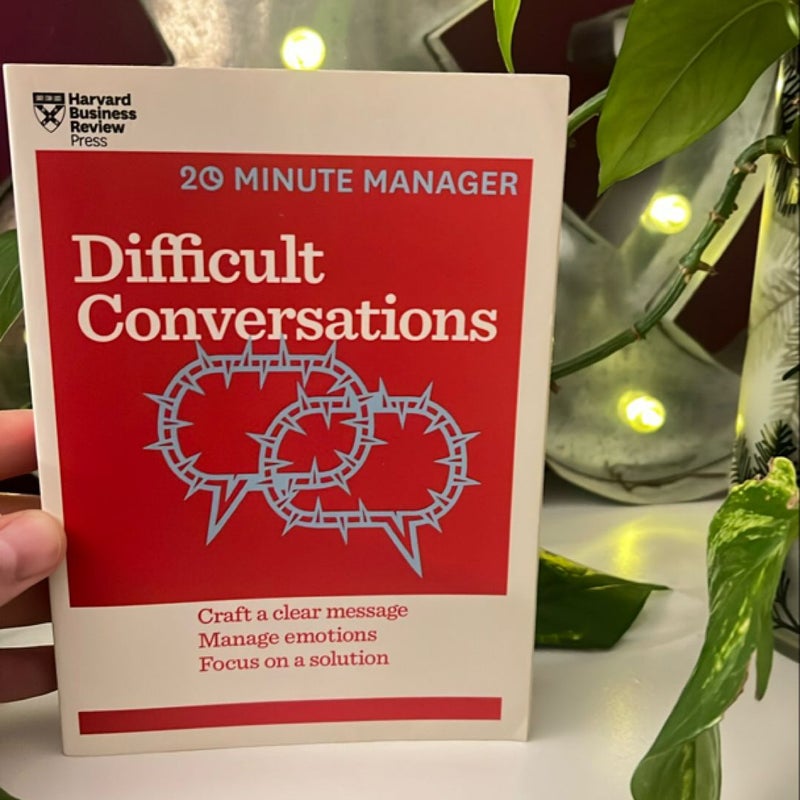 Difficult Conversations (HBR 20-Minute Manager Series)