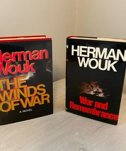Set Of Two (2) Herman Wouk Books War & Rememberance + The Winds Of War