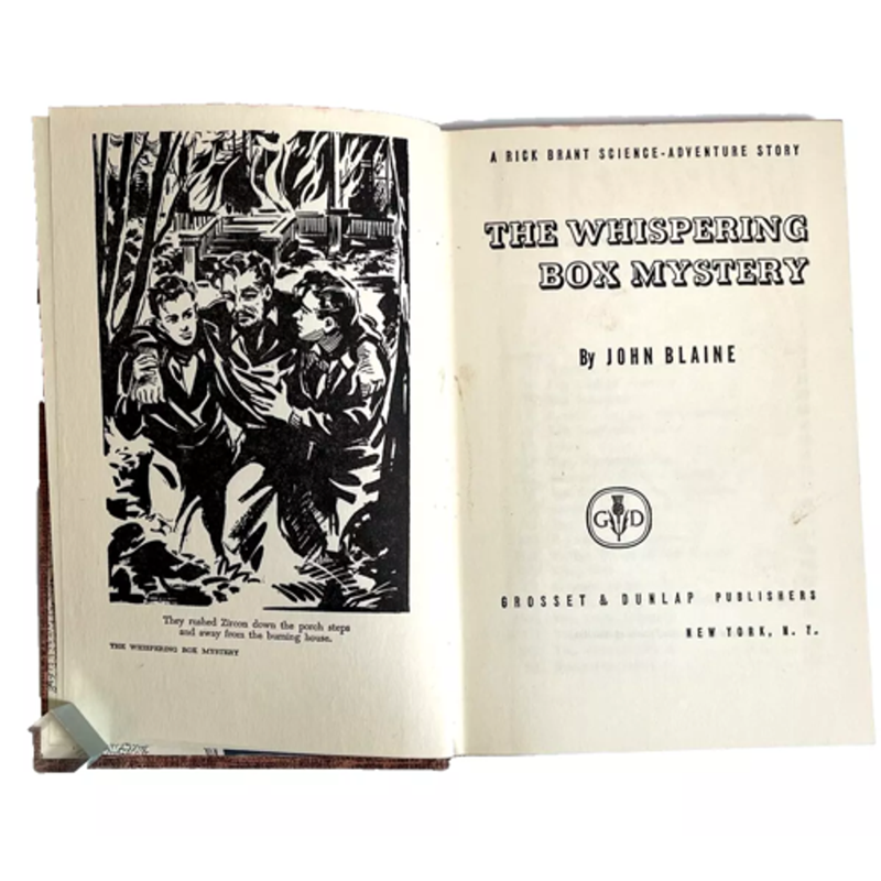 THE WHISPERING BOX MYSTERY:A RICK BRANT ELECTRONIC ADVENTURE-John Blaine