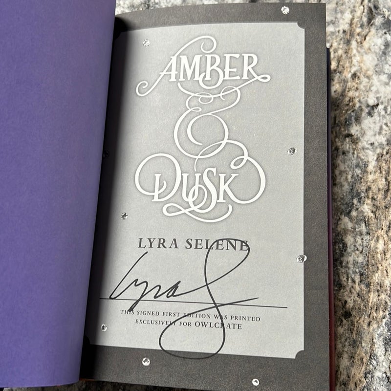 Amber and Dusk - Signed Owlcrate