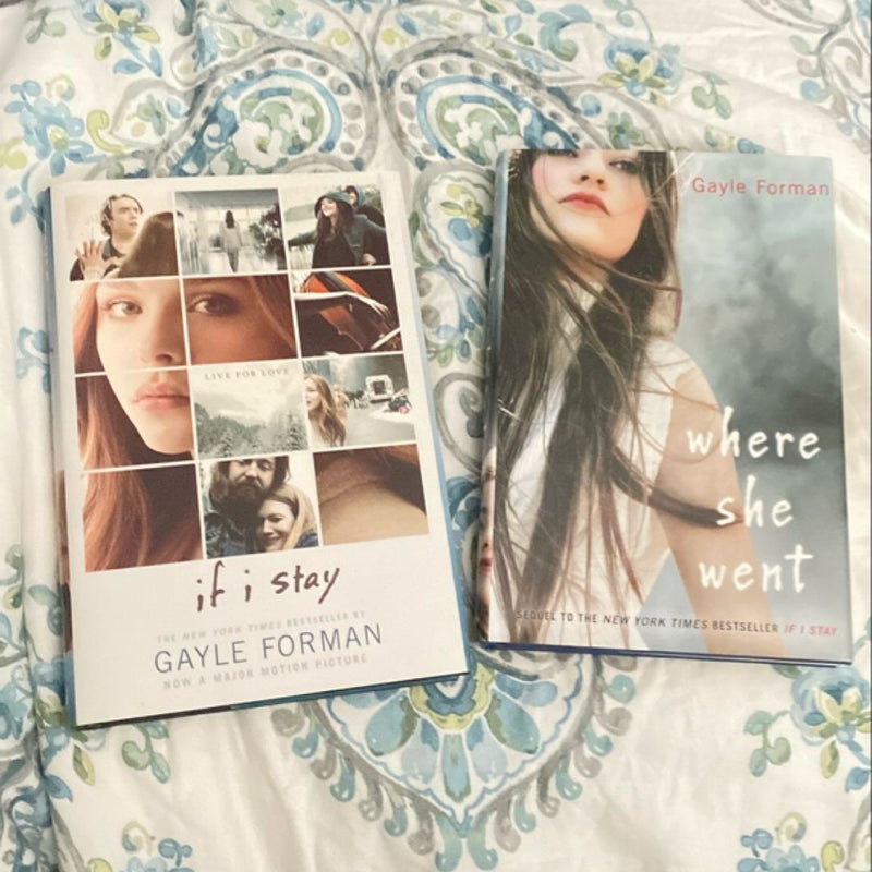 “If I Stay” and “Where She Went” - Hardback Set of 2