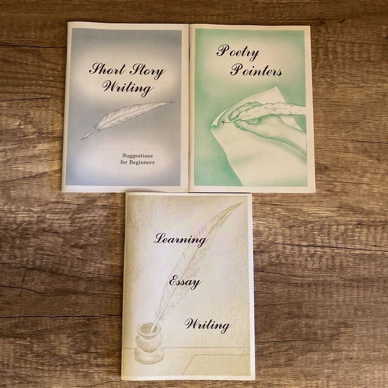 Rod and Staff Writer Helps set of 3: Poetry Pointers +learning Essay Writing + Short Story Writing Suggestions for Beginners