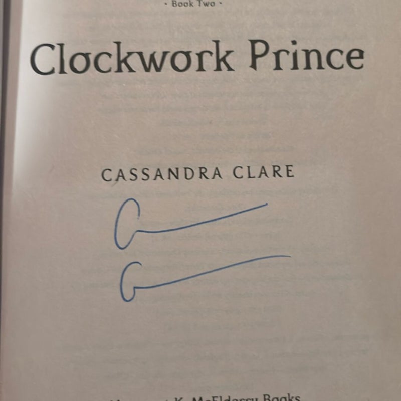 Clockwork Prince hand signed 