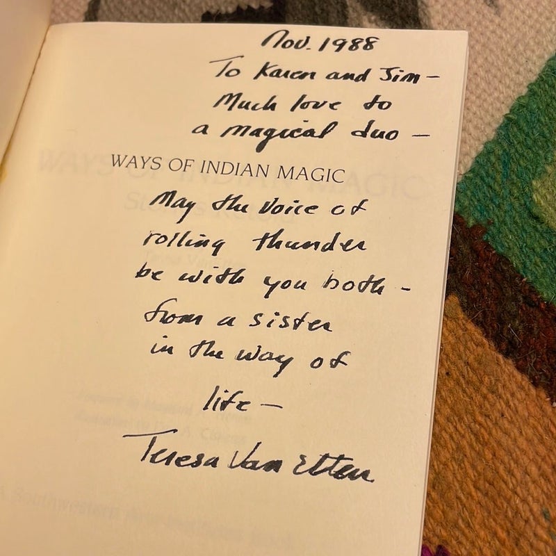 Ways of Indian Magic (signed 1st edition)