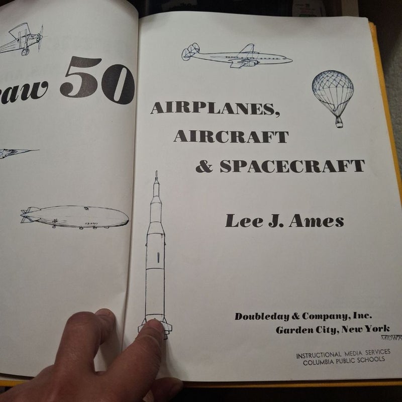 Draw 50 Airplanes, Aircraft, and Spacecraft