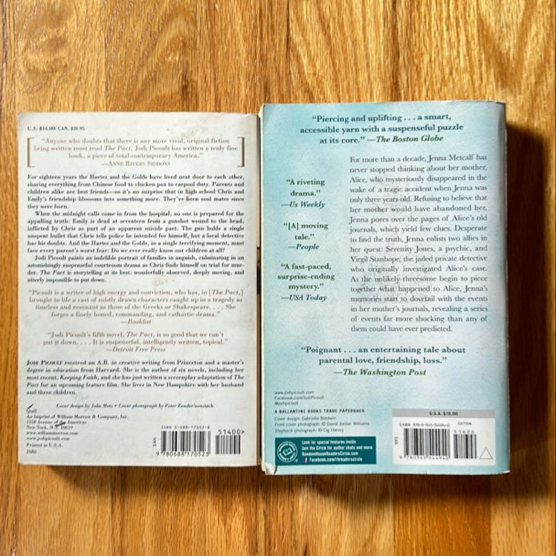 The Pact and Leaving Time by Jodi Picoult