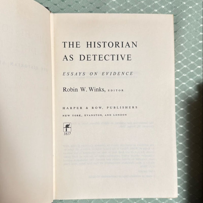 The Historian as Detective