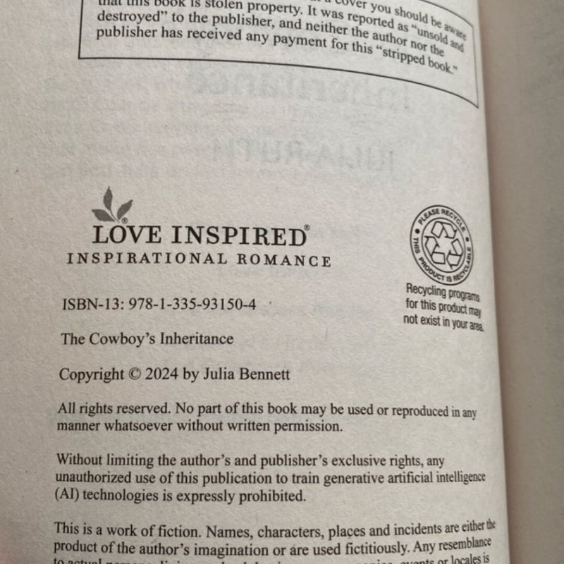 The Cowboy's Inheritance