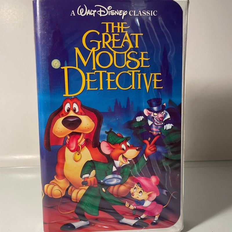 The Great Mouse Detective Black Diamond Disney Clamshell w Inserts - VHS 1992