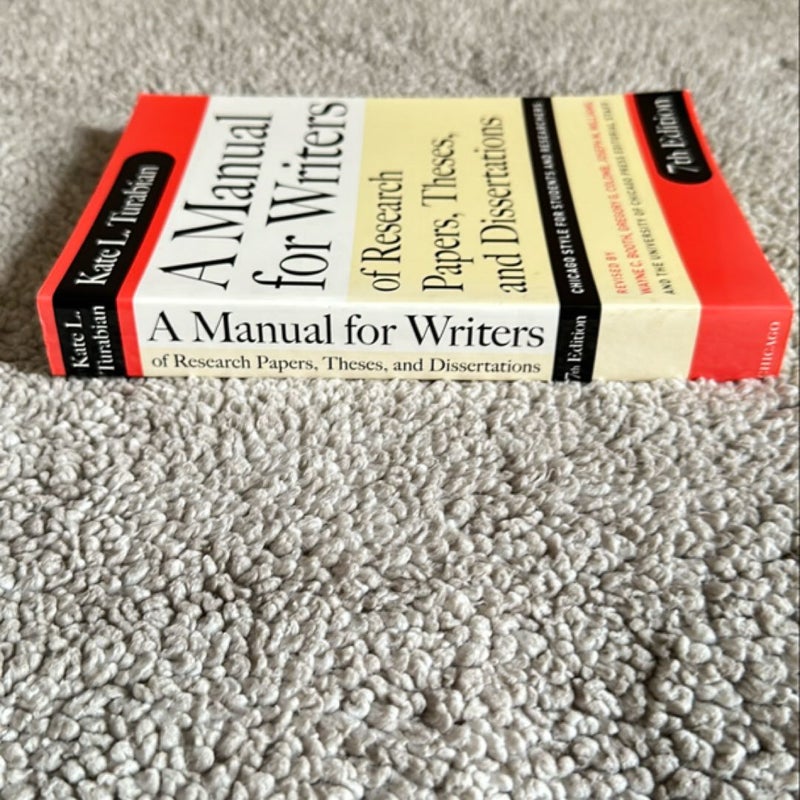 A Manual for Writers of Research Papers, Theses, and Dissertations