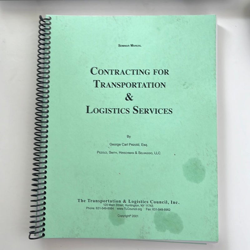 Contracting for Transportation & Logistics Sevices