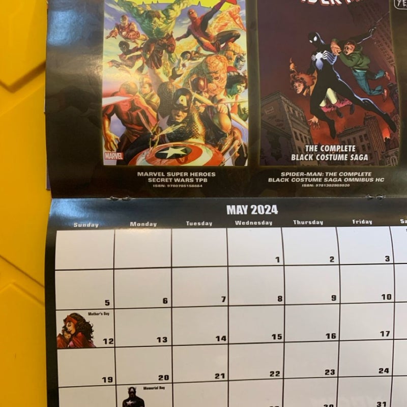marvel comics calendar 2024