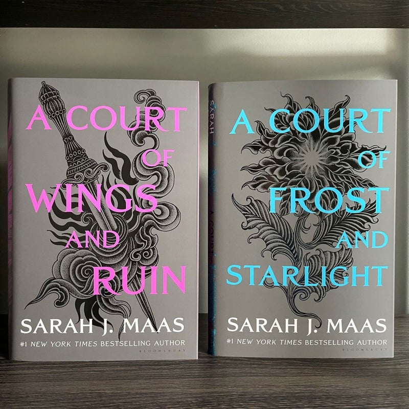 DUST JACKETS ONLY : A Court of Thorns and Roses Dust Jacket Set