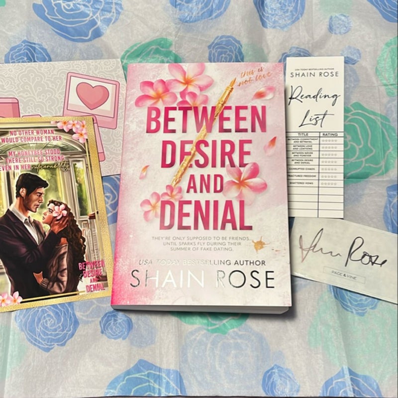 Between Desire and Denial (Signed Book Plate)