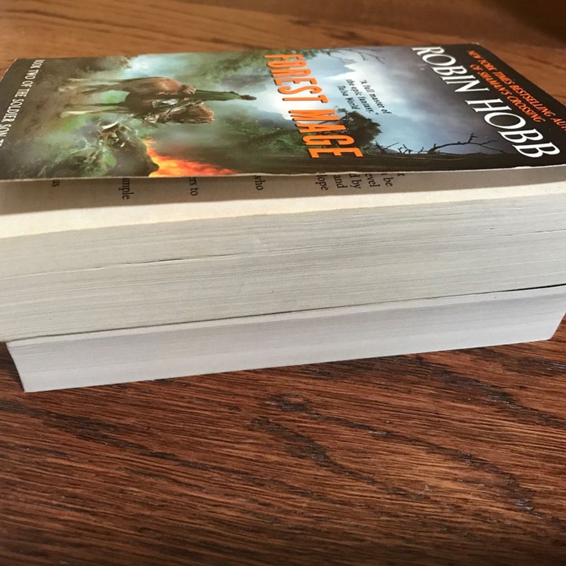 Lot Of (2) Realm Of The Elderlings Novels, Paperback, Dragon Keeper (Rain Wilds #1) + Forest Mage (Soldier Son #2), Fantasy, SFF