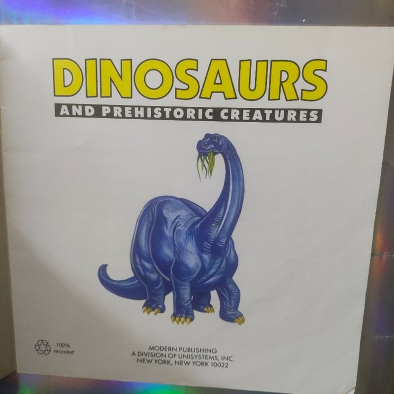 Dinosaur and prehistoric creatures vintage 1993