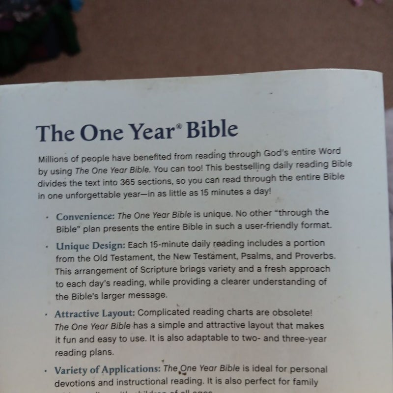 The One Year Bible A1