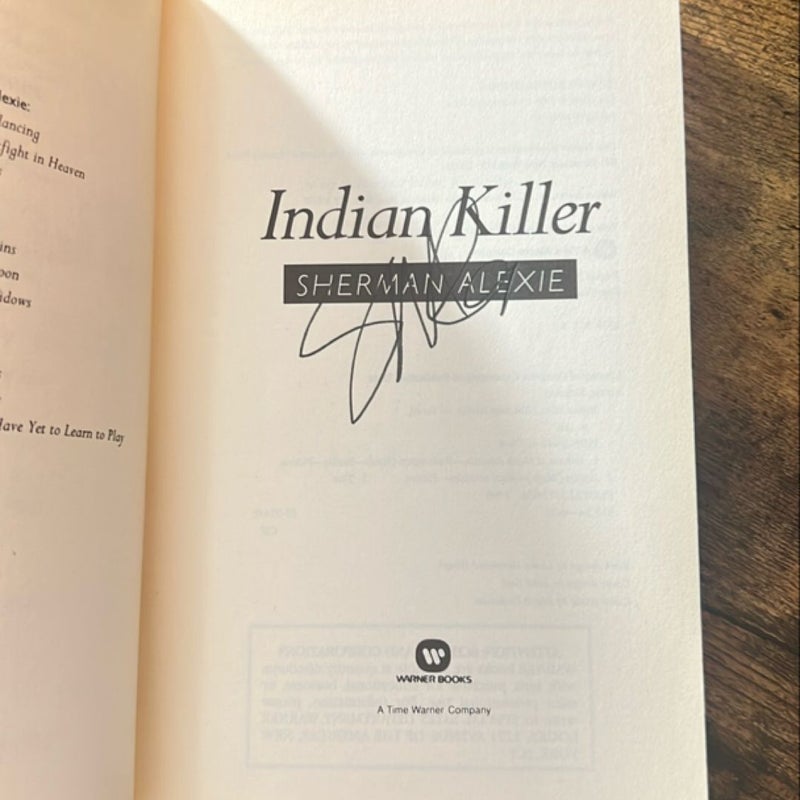 Indian Killer (autographed first edition) 