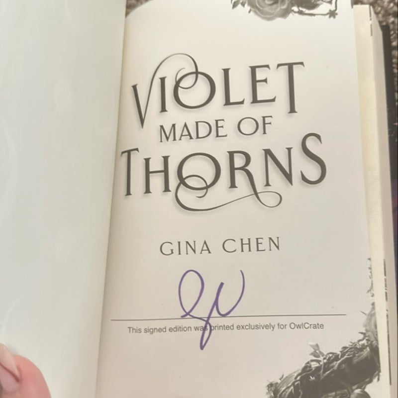 Violet Made of Thorns Owlcrate Signed Edition