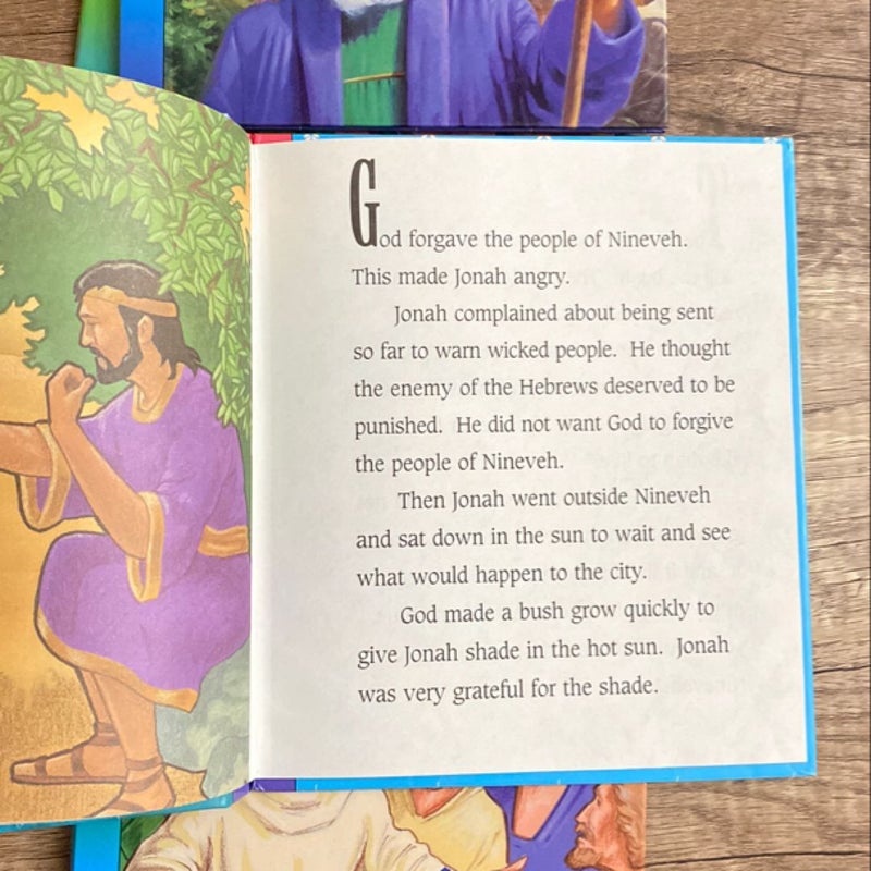 Bible Story 5 Book Bundle: Jonah and the Whale + Noah and the Ark + Daniel in the Lion’s Den + The Easter Story + Joseph and his Brothers