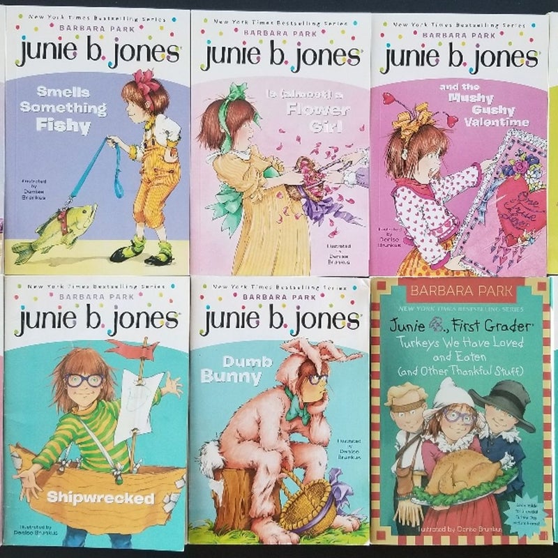 ALMOST COMPLETE SET 20 SCHOLASTIC JUNIE B. JONES BOOKS BARBARA PARK + PUZZLES