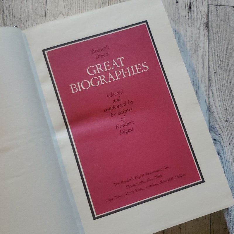 Reader's Digest Great Biographies