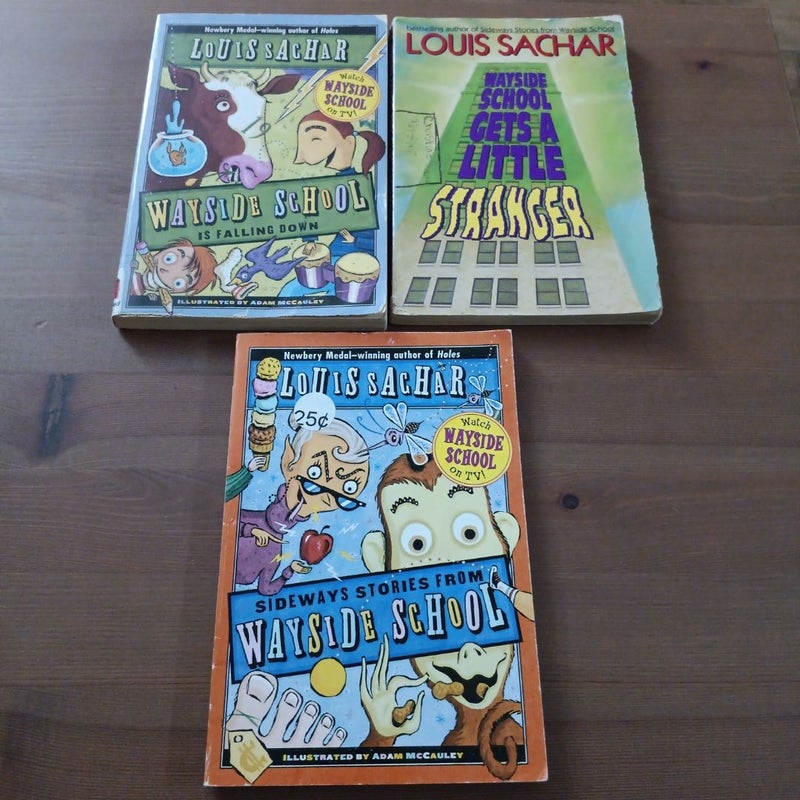 Lot of 3 Louis Sachar Wayside School Books