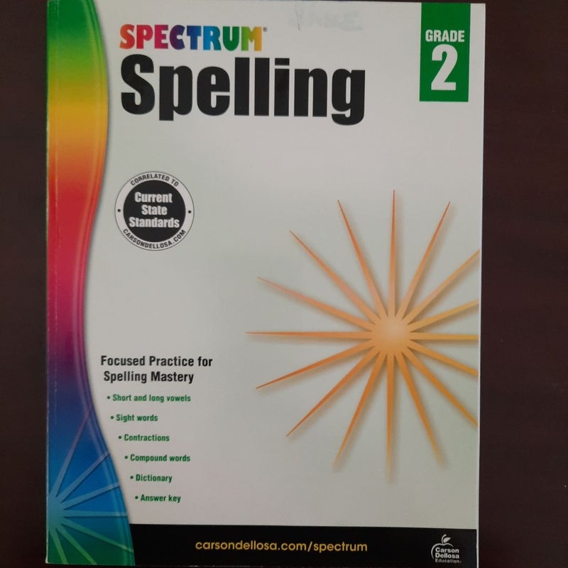 Spectrum Spelling, Grade 2