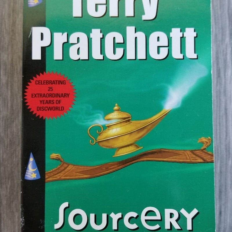 LOT OF 4 TERRY PRATCHETT DISCWORLD SER. BOOKS: MORT SOURCERY GUARDS GODS FANTASY