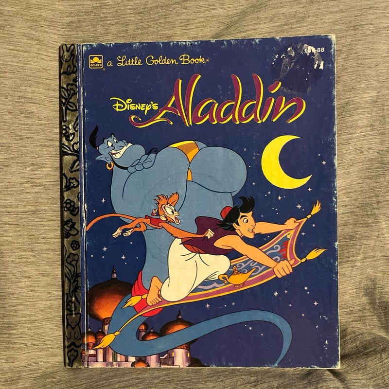 A Little Golden Book Disney's ALADDIN 1992 Vintage Book