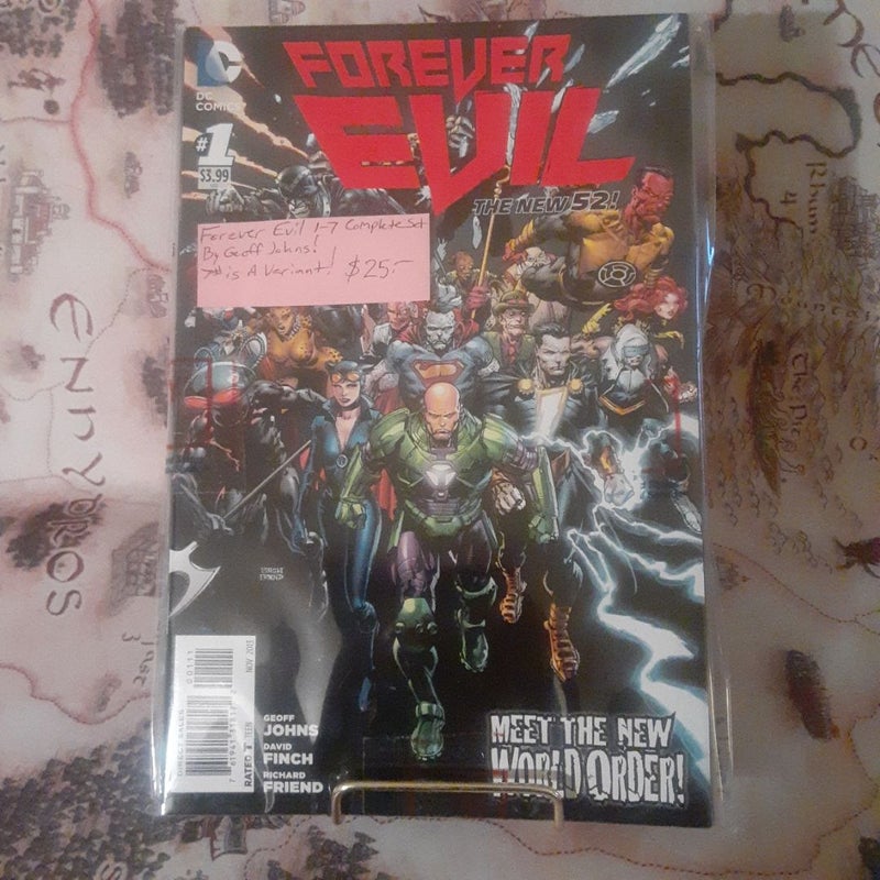 Forever Evil 1,2,3,4,5,6,7 DC COMICS LOT 