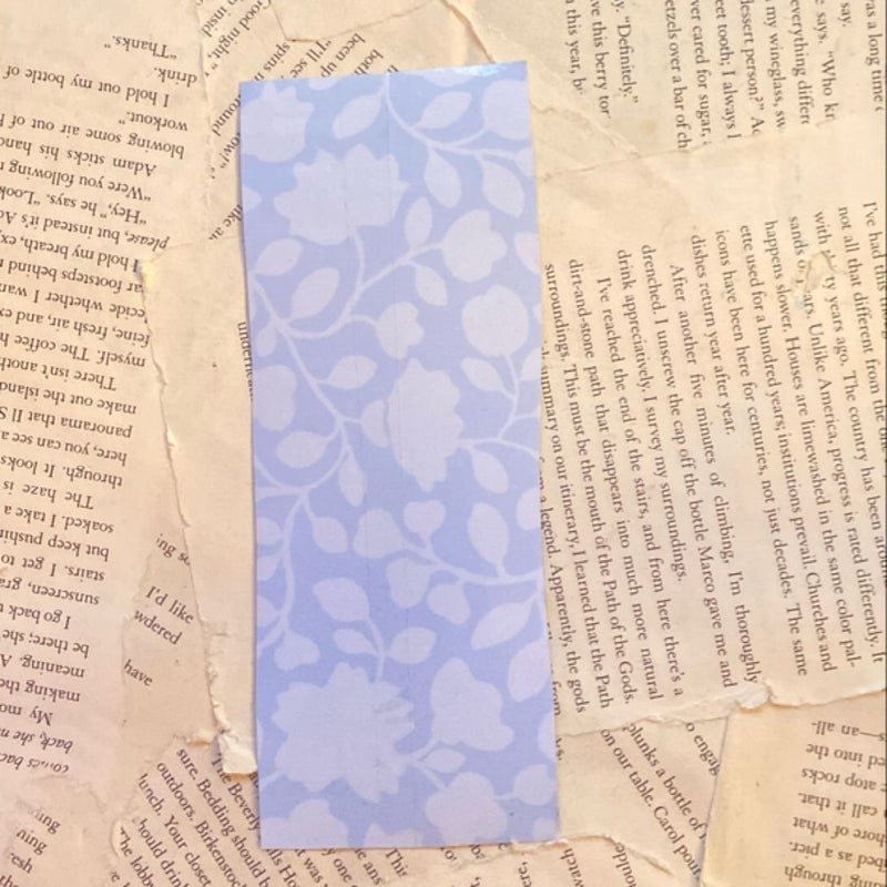 Cross the Line + handmade bookmark 