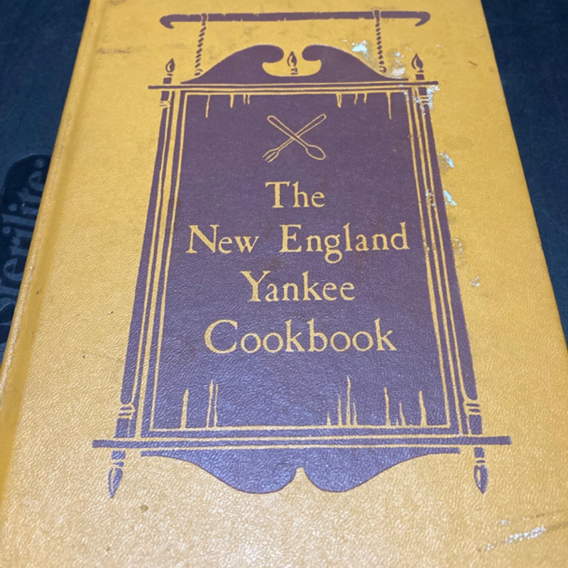 Vintage 1939, New England Yankee Cookbook