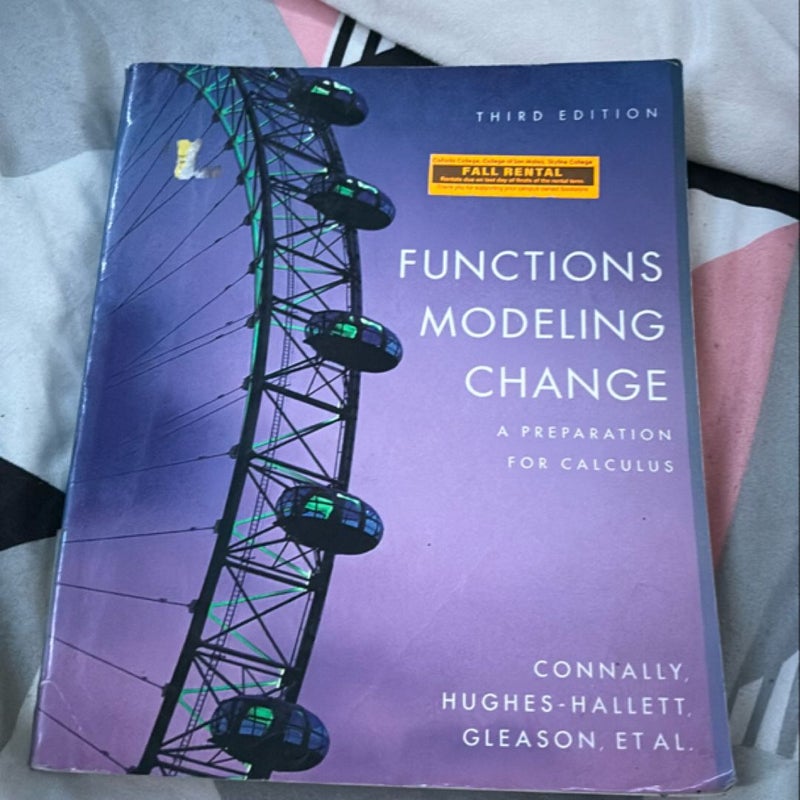 Functions Modeling Change