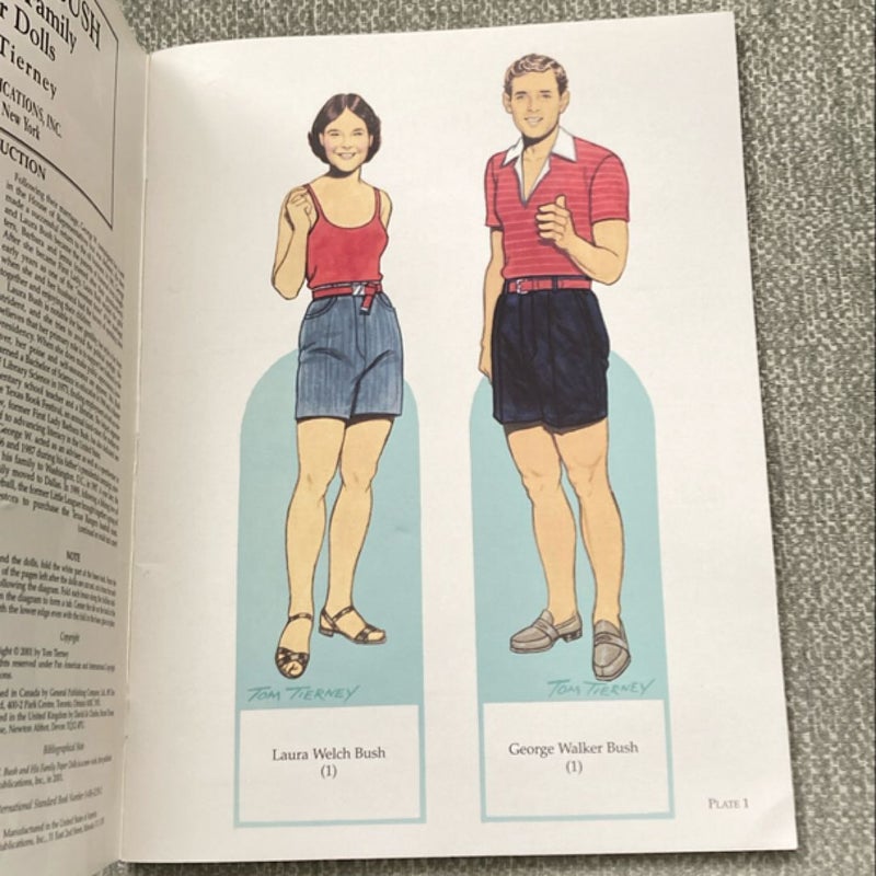 George W. Bush and His Family Paper Dolls