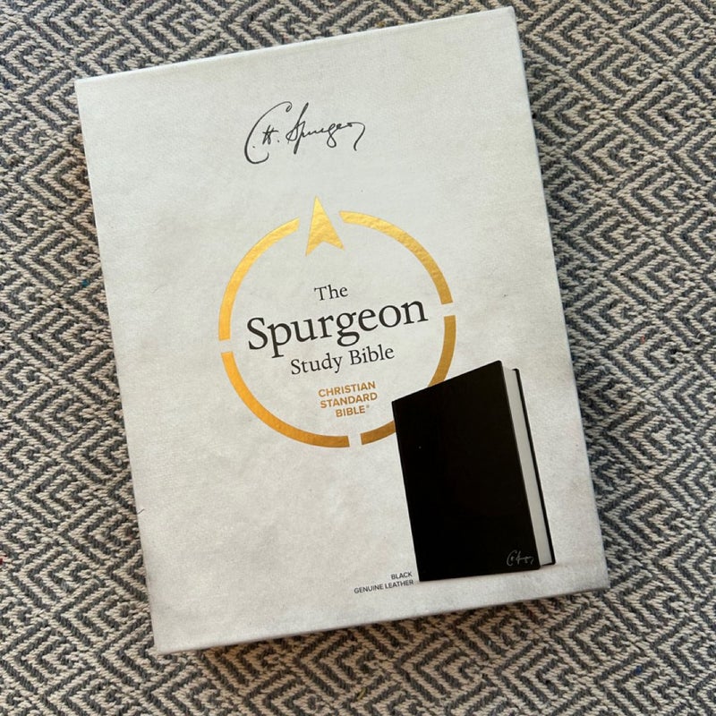 CSB Spurgeon Study Bible, Black Genuine Leather