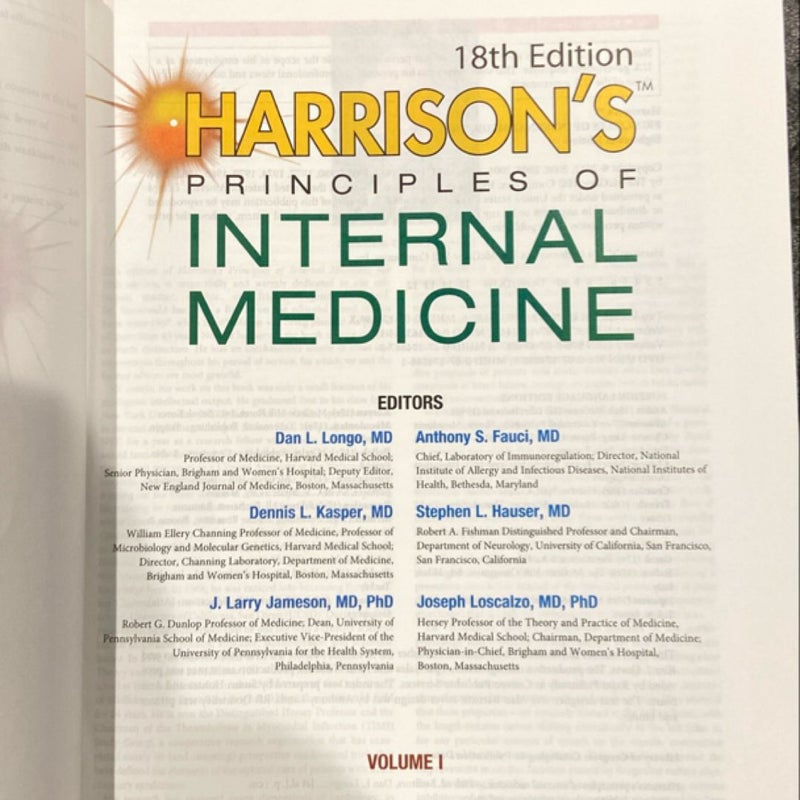 Harrison's Principles of Internal Medicine (2 Vol Set)