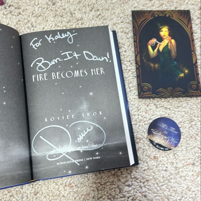 Fire Becomes Her SIGNED + art print