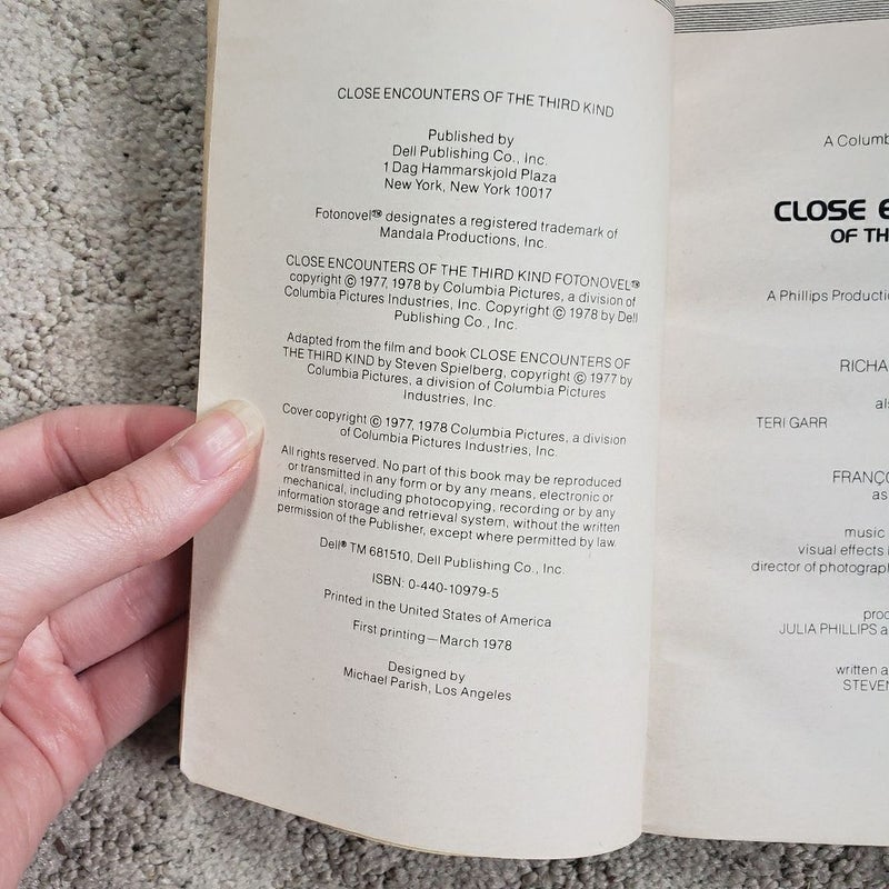 Close Encounters of the Third Kind Fotonovel (1st Printing, 1978)
