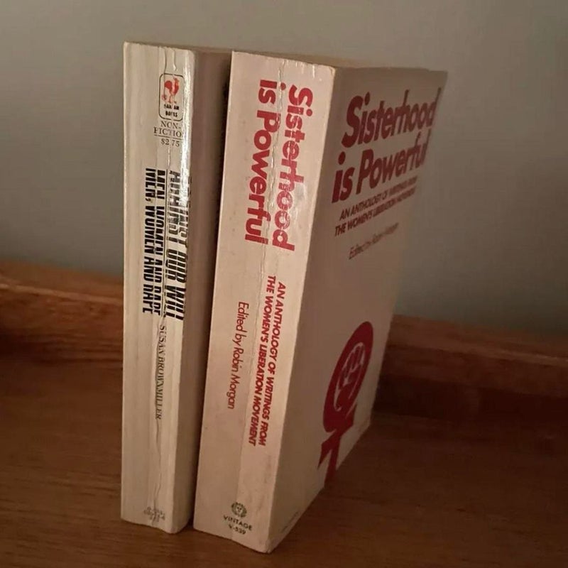 sisterhood is powerful robin morgan AND against our will susan brownmiller