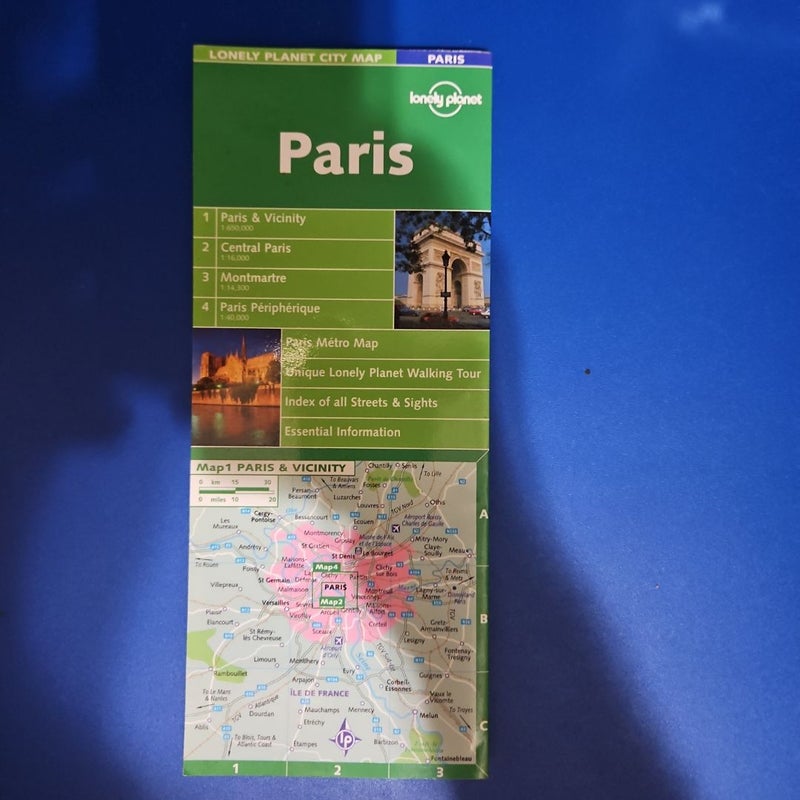 Lonely Planet City Map: PARIS