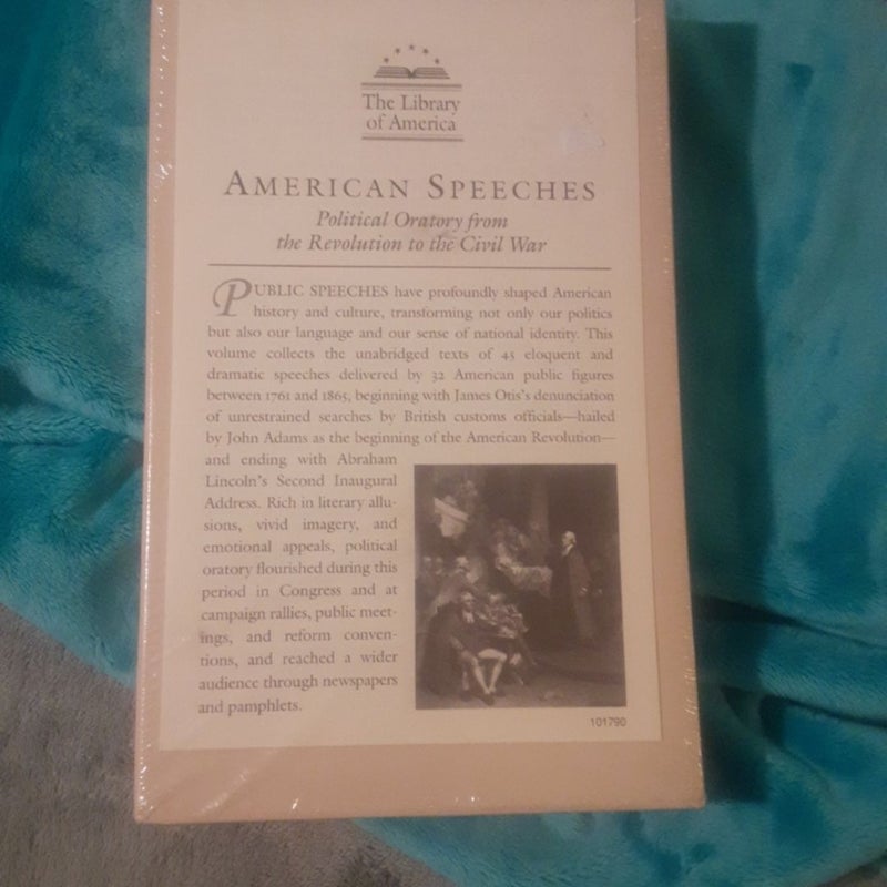The Library Of America : American Speeches Revolution To Civil War New Hardcover