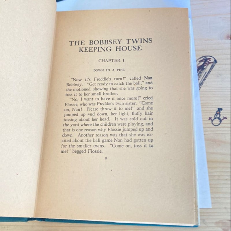 The Bobbsey Twins Keeping House (VINTAGE 1925)