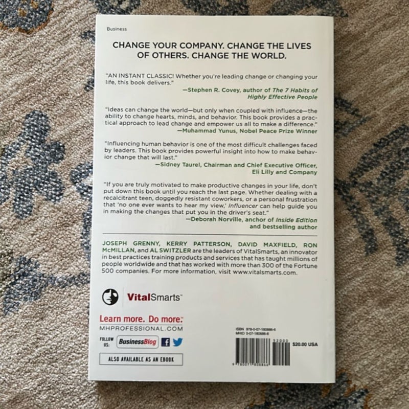Influencer: the New Science of Leading Change, Second Edition (Paperback)