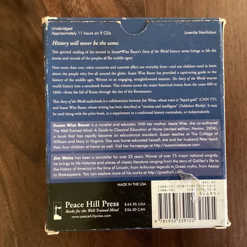 Story of the World #2 Middle Ages Audiobook Unabridged Compact Di