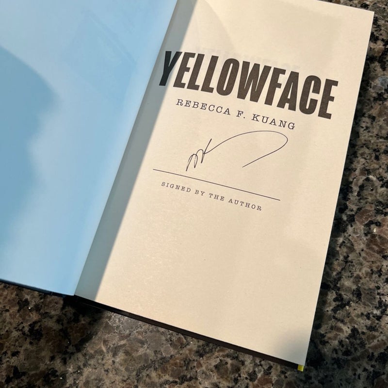 Yellowface waterstones UK edition signed 