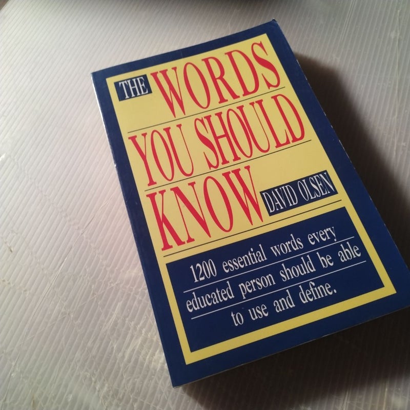 The Words You Should Know