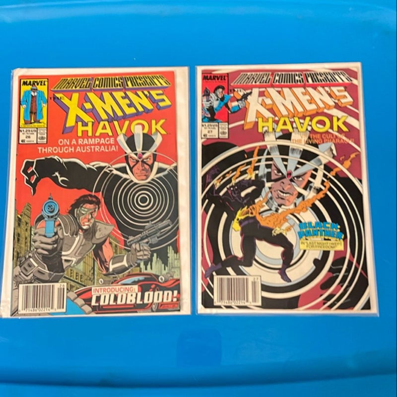 Marvel Comics Presents The X-Men’s HAVOK (1989 Marvel) 7 Books 